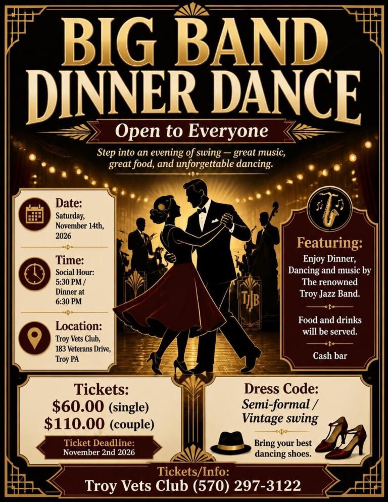 Dinner Dance Poster updated cost per ticket 768x993